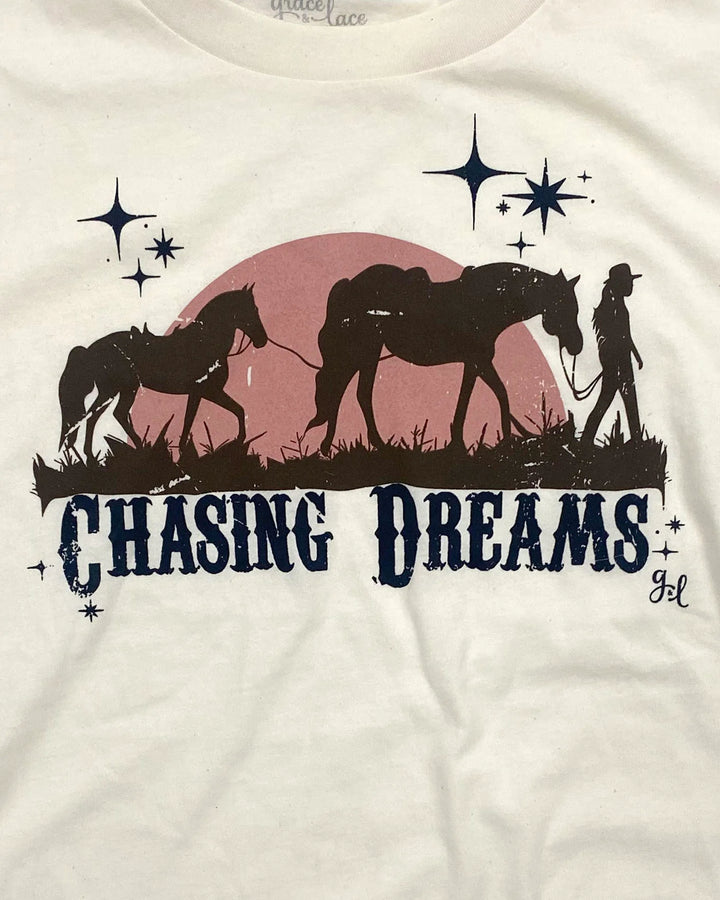 Grace and Lace | Vintage Fit Any Day Tee | Chasing Dreams