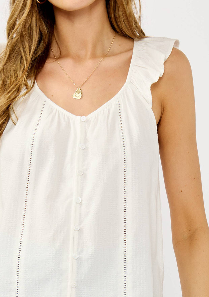 Lovestitch | Ladder Lace Ruffle Sleeve Top