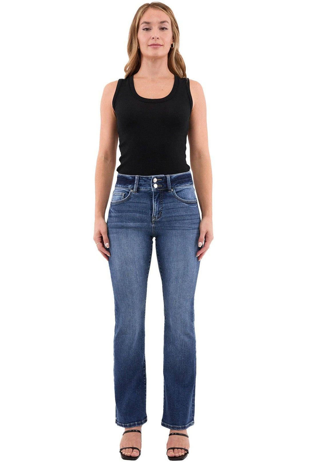 RFM | Mia High Rise Double Button Bootcut Jeans