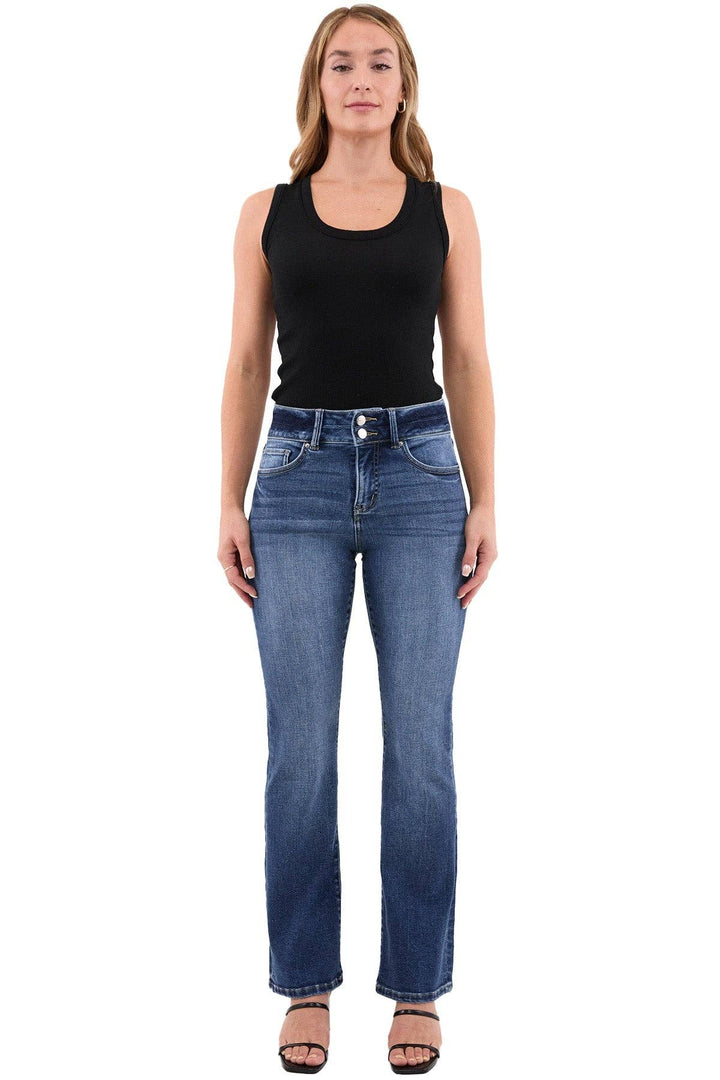 RFM | Mia High Rise Double Button Bootcut Jeans