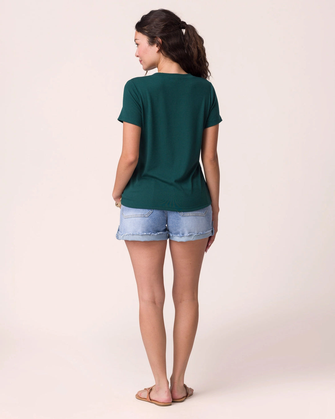Grace and Lace | Best Fit V-Neck Tee | Emerald