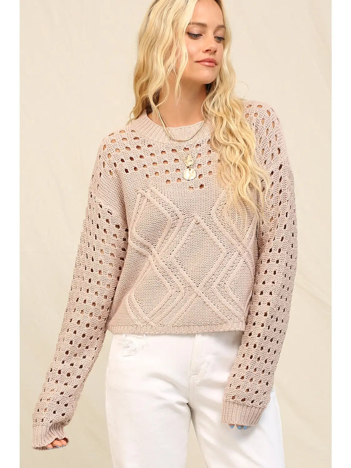 Paige Dotted Sweater | Evening Sand