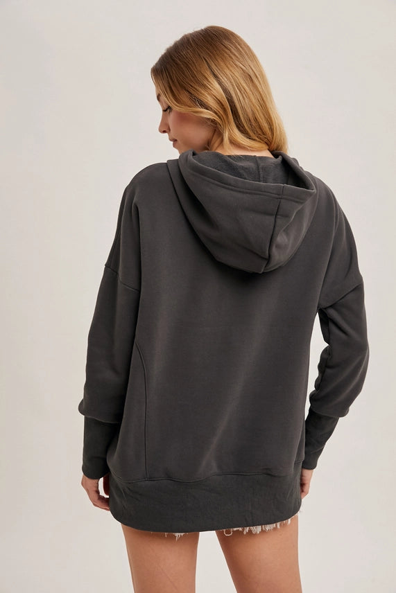 My Favourite Oversized Tunic Hoodie | Ash