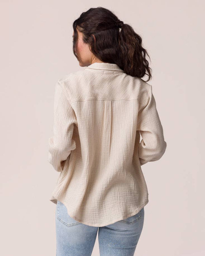 Grace and Lace | Effortless Button-Up | Natural