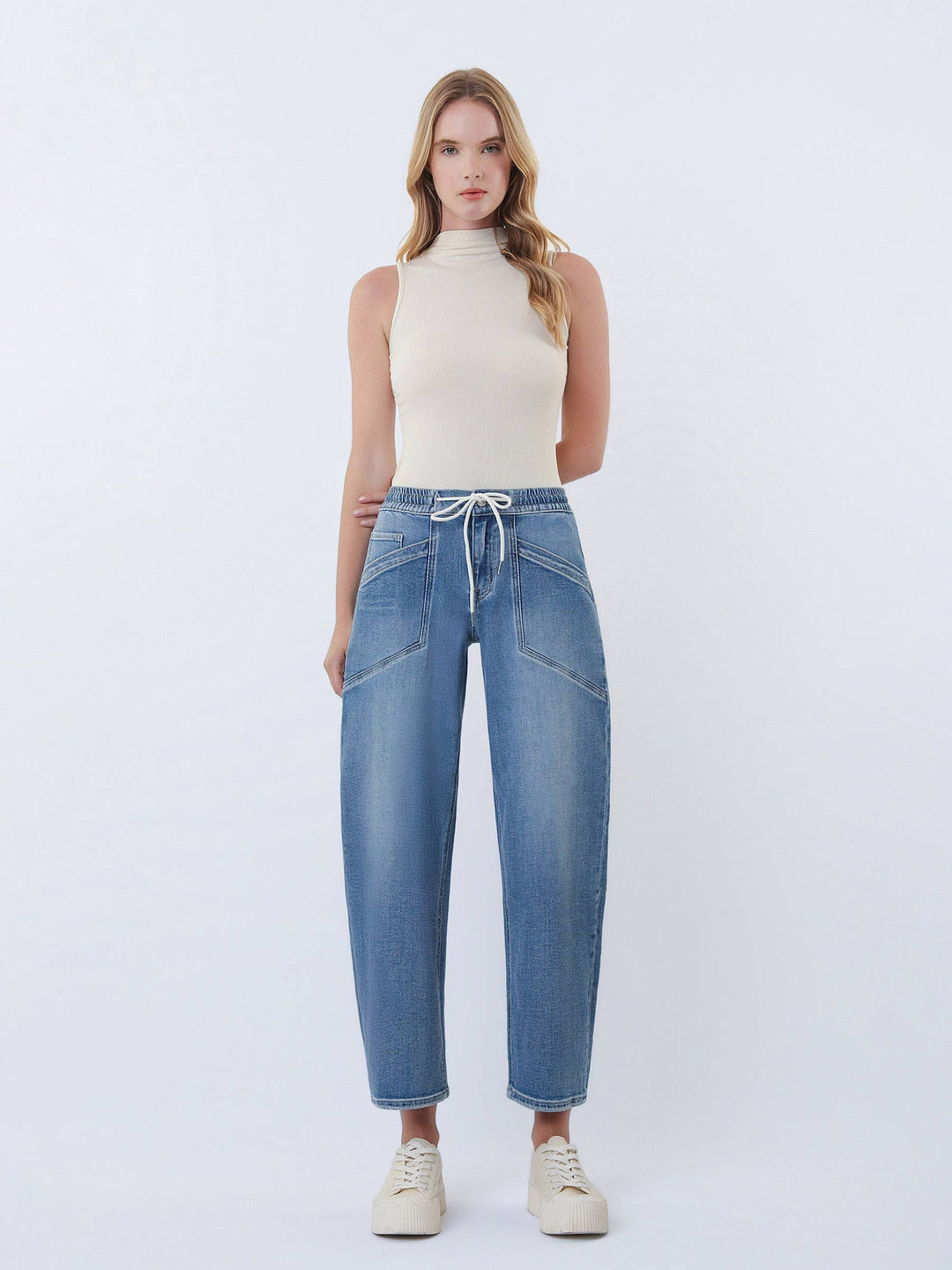 Vervet | Bethany Barrel Jeans