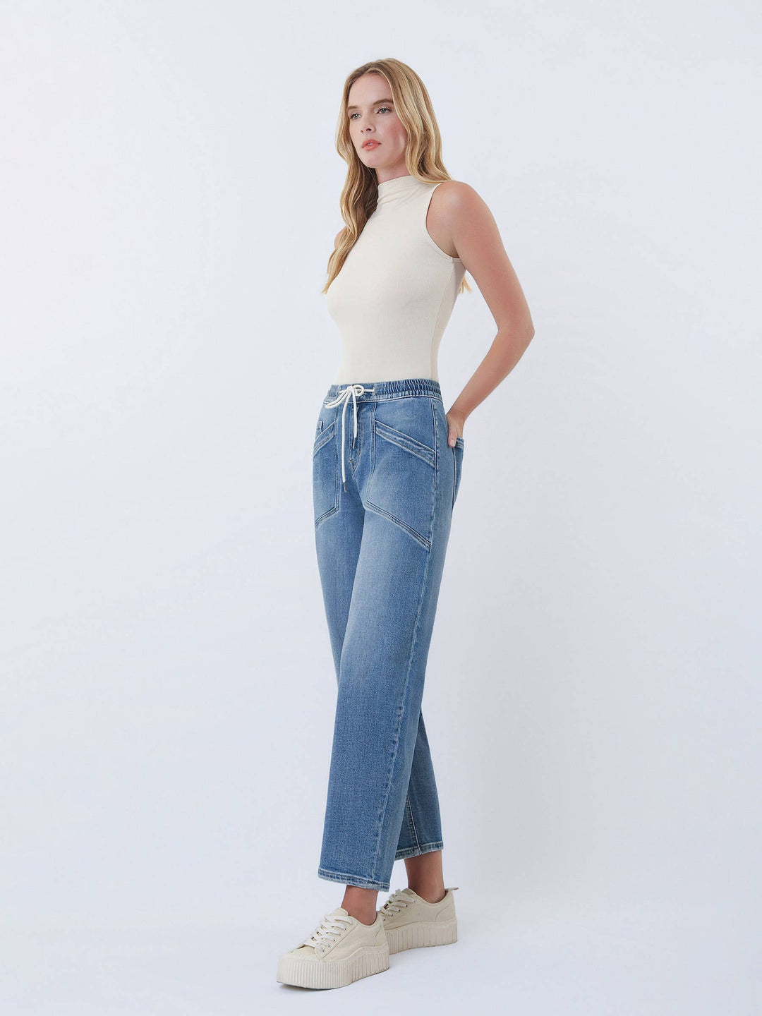 Vervet | Bethany Barrel Jeans