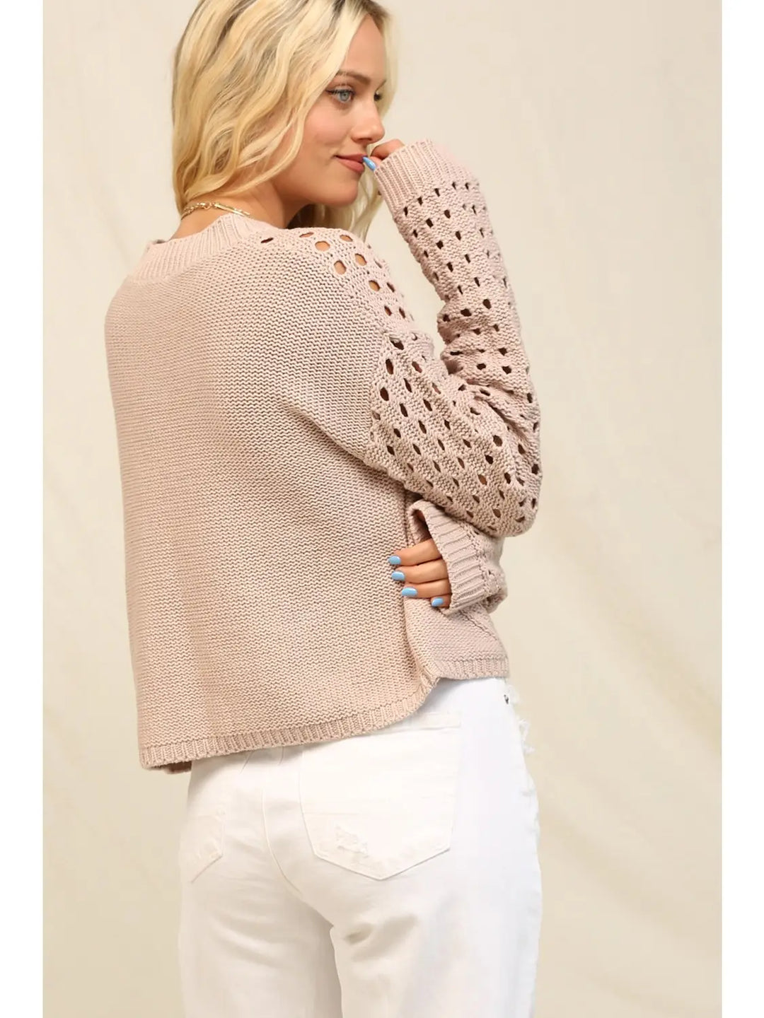 Paige Dotted Sweater | Evening Sand