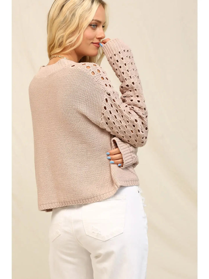 Paige Dotted Sweater | Evening Sand