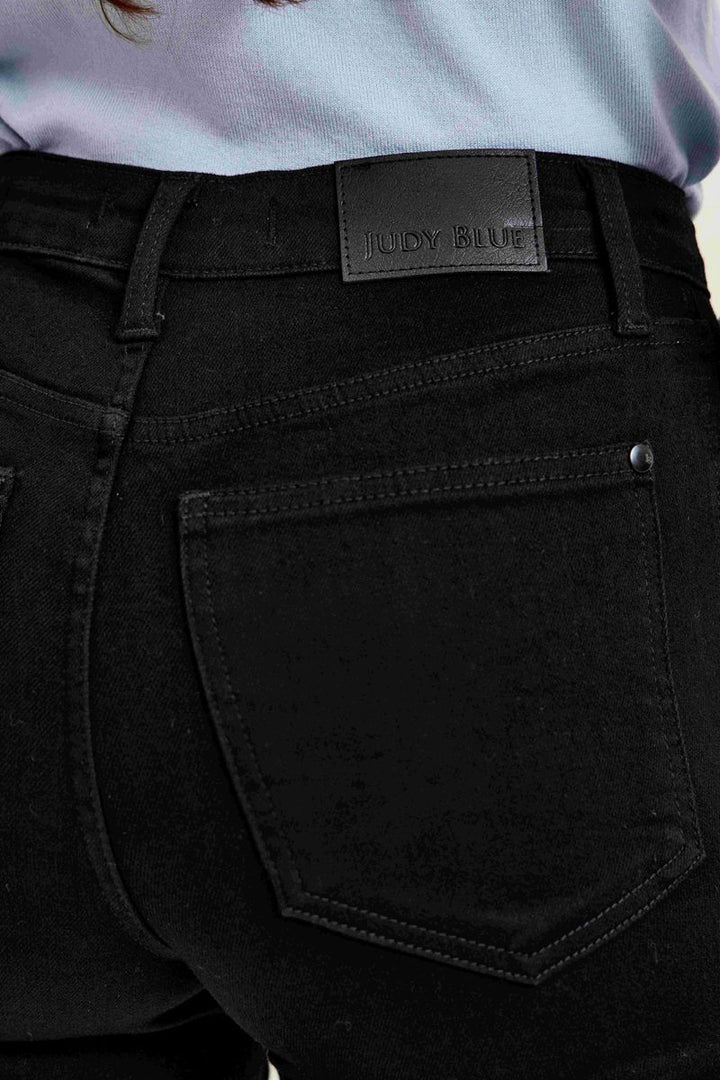 Judy Blue | Kimberly Tummy Control Straight Leg Jeans | Black Edit