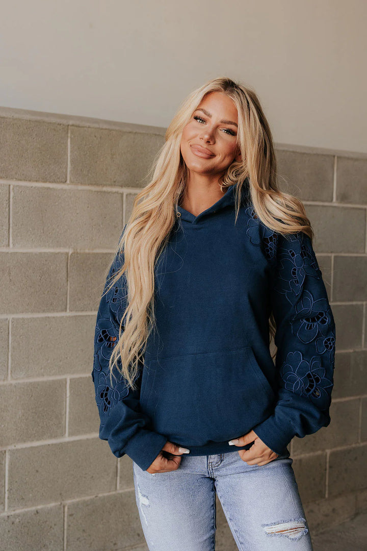 Ampersand Ave | University Hoodie | Love Story | Midnight Blue