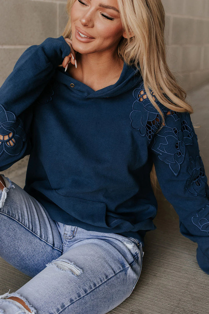 Ampersand Ave | University Hoodie | Love Story | Midnight Blue