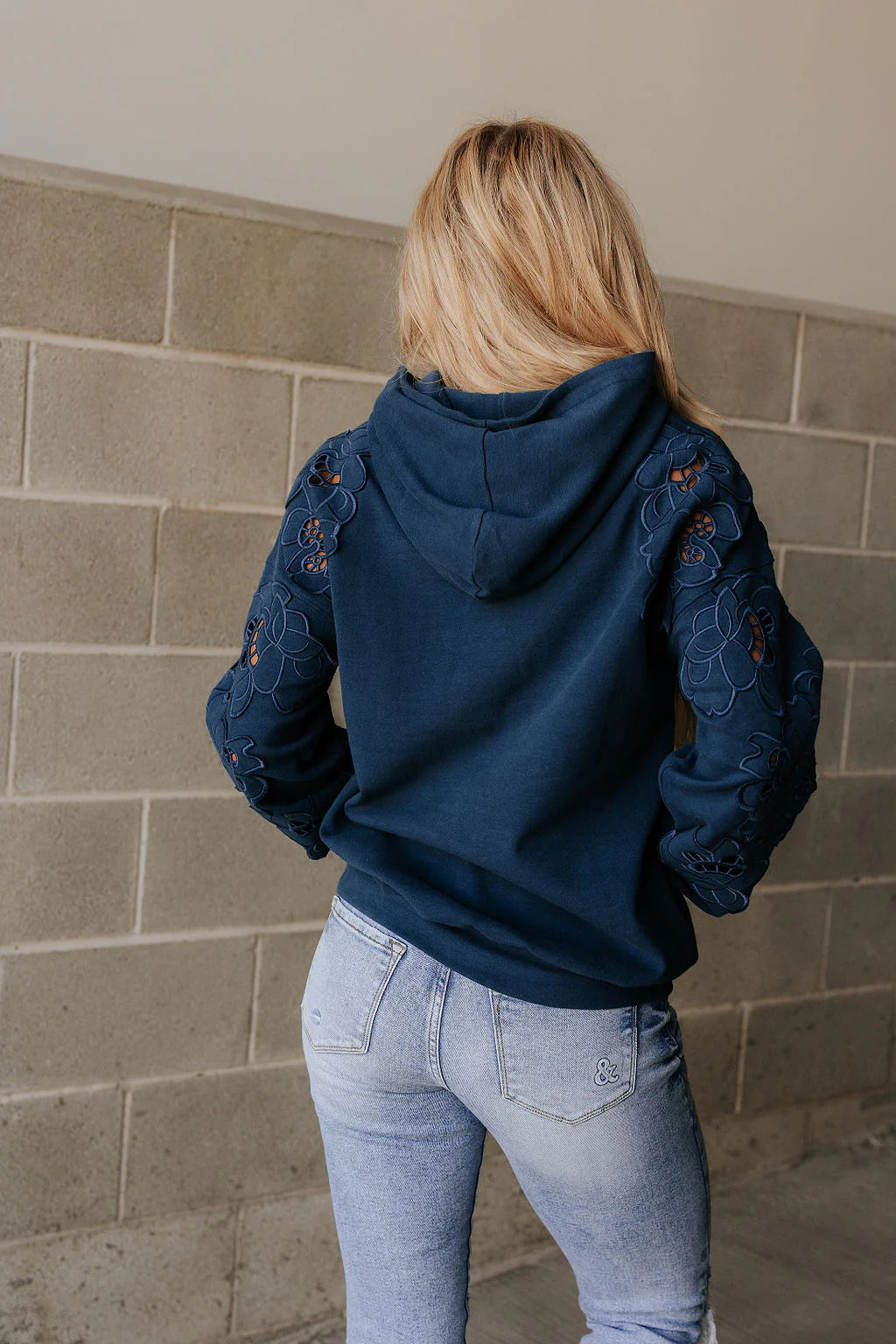 Ampersand Ave | University Hoodie | Love Story | Midnight Blue