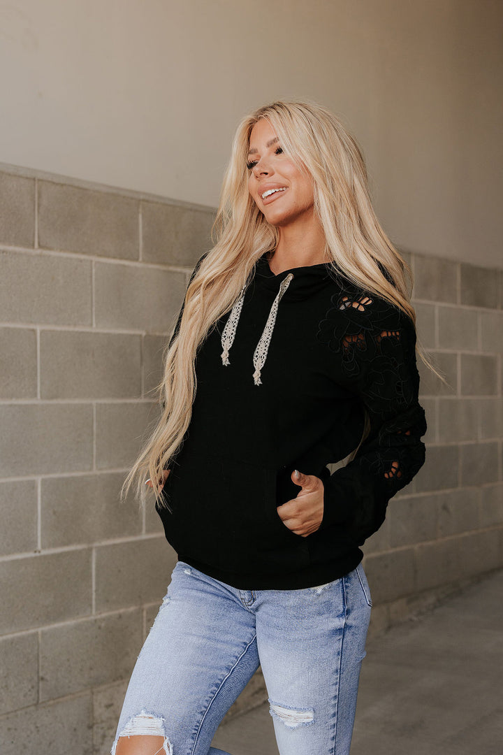 Ampersand Ave | University Hoodie | Love Story | Black